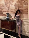 Elegant Mermaid Spaghetti Straps Chiffon 21st Birthday Dress Party Gown Birthday Outfits Birthday Dress Ideas For Women HZ1121