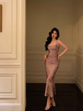 Elegant Mermaid Spaghetti Straps Grape 21st Birthday Dress Party Gown Birthday Outfits Birthday Dress Ideas For Women HZ1121