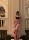 Elegant Mermaid Sweetheart Pink Sleeveless 23rd Birthday Dress Party Gown Birthday Outfits Birthday Dress Ideas For Women HZ1121