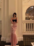 Elegant Mermaid Sweetheart Pink Sleeveless 23rd Birthday Dress Party Gown Birthday Outfits Birthday Dress Ideas For Women HZ1121