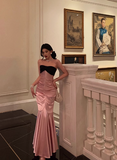 Elegant Mermaid Sweetheart Pink Sleeveless 23rd Birthday Dress Party Gown Birthday Outfits Birthday Dress Ideas For Women HZ1121