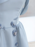 Elegant Glamour A Line Strapless Blue 21st Birthday Dresses Party Gown Birthday Outfits Birthday Dress Ideas For Women HZ1121
