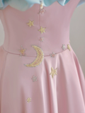 Elegant Glamour A line Off The Shoulder Pink Satin Prom Dress Party Dress Evening Dresses HZ1121