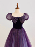 Elegant Glamour Ball Gown Strapless Short Sleeves Tulle Prom Dress Party Dress Evening Dresses HZ1121