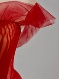 Elegant Glamour Ball Gown Off The Shoulder Short Sleeves Tulle Red Prom Dress Party Dress Evening Dresses HZ1121
