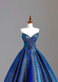 Elegant Glamour Ball Gown Sweetheart Blue Sequin 21st Birthday Dresses Evening Gown Birthday Outfits Evening Dress For Women HZ1121