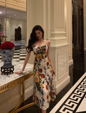 Elegant A Line Spaghetti Straps Floral 23rd Birthday Dress Party Gown Birthday Outfits Birthday Dress Ideas For Women HZ1121