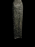 Vintage Sheath High Neck Sequin Long Evening Party Gowns Formal Dresses Prom Dresses HZ1121