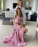 Sexy Pink Long Prom Dresses Party Evening Gowns Prom Dresses Long Formal Dress HZ1121