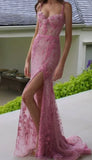 Sexy Pink Long Prom Dresses Party Evening Gowns Prom Dresses Long Formal Dress HZ1121