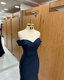 Off-the-shoulder Sweetheart Sleeveless Long Mermaid Prom Dress Evening Dresses HZ1121