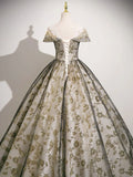 A-Line Lace Applique Long Prom Dress, Formal Evening Dress HZ1121