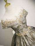A-Line Lace Applique Long Prom Dress, Formal Evening Dress HZ1121