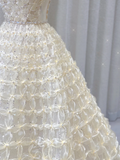 Timeless Ball Gown Strapless Long Wedding Dresses Brides Dress HZ1121