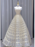 Timeless Ball Gown Strapless Long Wedding Dresses Brides Dress HZ1121