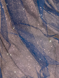 Pretty A Line Spaghetti Straps Blue Navy Blue Sleeveless Long Prom Dresses Evening Dresses HZ1121