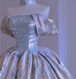 Modest Ball Gown Off The Shoulder Long Prom Dresses High School Outfits Graduation Dress Evening Dresses HZ1121