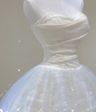 Unique Ball Gown Sweetheart Satin Wedding Dresses White Brides Dress HZ1121