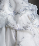 Timeless Ball Gown Strapless Sequin White Long Wedding Dresses Brides Dress HZ1121