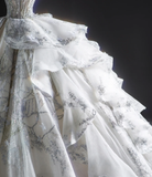 Timeless Ball Gown Strapless Sequin White Long Wedding Dresses Brides Dress HZ1121