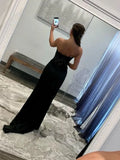 Classy Sweetheart Neck Black Lace Prom Dresses Black Lace Mermaid Formal Evening Dresses Graduation Dress HZ1121
