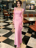 Pretty Strapless Prom Dress Mermaid Long Evening Dress Graduation Dress HZ1121