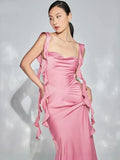 Pretty Strapless Prom Dress Mermaid Long Evening Dress Graduation Dress HZ1121