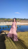 Lace Tiered Long Prom Dress Evening Gown Charming Wholesale Formal Dress HZ1121