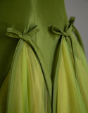 Classy Ball Gown Strapless Green Tulle Prom Dresses Birthday Dresses Dance Party Dress Graduation Prom Dresses HZ1121