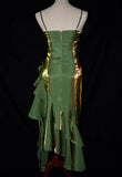 Pretty Charming Mermaid High Low Satin Straps Party Dress Vintage Style Prom Dress Graduation Dress HZ1121