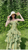 Classy Ruffle Prom Dresses Causal Birthday Dresses Dance Party Dress Graduation Formal Prom Dresses HZ1121