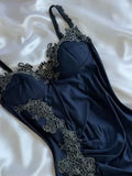 Classy Bodycon Mermaid Straps Long Navy Blue Lace Prom Dress Party Dresses Graduation Dresses HZ1121