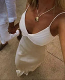 Classy Mermaid Spaghetti Straps Long Prom Dress Graduation Dresses HZ1121