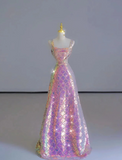 Pretty Sheath Square Neckline Sequin Sleeveless Long Prom Dresses Evening Dresses HZ1121