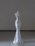 Gorgeous Mermaid Strapless Sequin Sleeveless Long Prom Dresses Graduation Dresses HZ1121