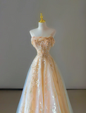 Gorgeous A Line Sweetheart Sleeveless Sequin Long Prom Dresses Graduation Dresses HZ1121