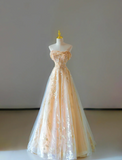 Gorgeous A Line Sweetheart Sleeveless Sequin Long Prom Dresses Graduation Dresses HZ1121