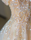 Gorgeous A Line Sweetheart Sleeveless Sequin Long Prom Dresses Graduation Dresses HZ1121