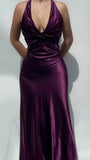 Pretty Sexy V-Neck Long Prom Evening Dresses Simple Party Dresses Graduation Dress HZ1121