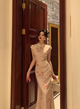 Cute Mermaid Cap Floral Satin Sleeveless 18th Birthday Dress Party Gown Birthday Outfits For Women HZ1121