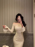 Classy Sheath White Lace Off The Shoulder 18th Birthday Dress Party Gown 18th Birthday Outfits Birthday Dress Ideas For Women HZ1121