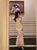 Classy Mermaid White Lace Off The Shoulder 18th Birthday Dress Party Gown 18th Birthday Outfits Birthday Dress Ideas For Women HZ1121