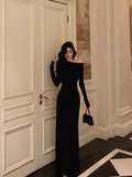 Elegant Mermaid Black Long Sleeves 18th Birthday Dress Party Gown Birthday Outfits Birthday Dress Ideas For Women HZ1121