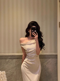 Classy Mermaid White Off The Shoulder 18th Birthday Dress Party Gown 18th Birthday Outfits Birthday Dress Ideas For Women HZ1121