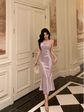 Elegant Mermaid Spaghetti Straps Lilac 18th Birthday Dress Party Gown Birthday Outfits Birthday Dress Ideas For Women HZ1121