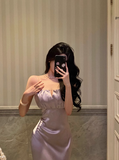 Elegant Mermaid Spaghetti Straps Lilac 18th Birthday Dress Party Gown Birthday Outfits Birthday Dress Ideas For Women HZ1121