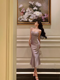Elegant Mermaid Spaghetti Straps Lilac 18th Birthday Dress Party Gown Birthday Outfits Birthday Dress Ideas For Women HZ1121