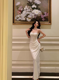 Classy Mermaid Spaghetti Straps White 18th Birthday Dress Party Gown 18th Birthday Outfits Birthday Dress Ideas For Women HZ1121