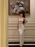 Classy Mermaid Spaghetti Straps White 18th Birthday Dress Party Gown 18th Birthday Outfits Birthday Dress Ideas For Women HZ1121