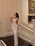 Classy Mermaid Spaghetti Straps White 18th Birthday Dress Party Gown 18th Birthday Outfits Birthday Dress Ideas For Women HZ1121